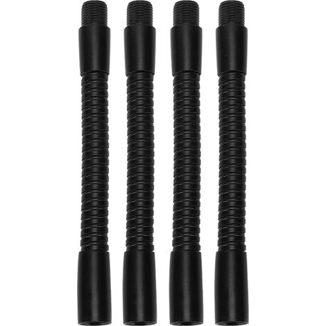 Lot de 4 flexibles pour lampe de table ou de bureau en aluminium de 10 mm de diamètre et de 12 cm de longueur.