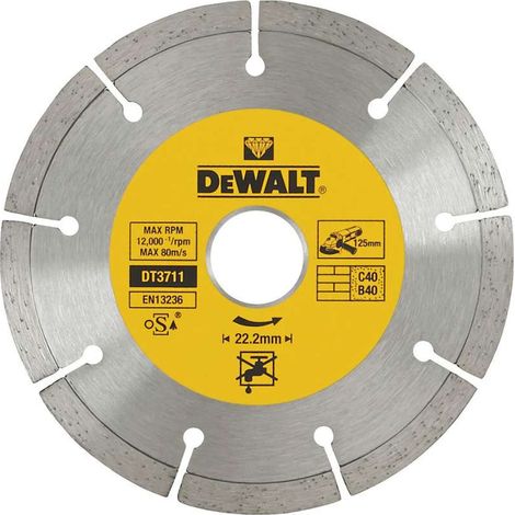 LAMA DIAMANTATA DEWALT 125x1,7x22,2mm SEGMENTATA