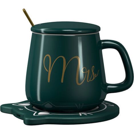 Base chauffe-café intelligente 55°C, plaque de tasse électrique, compatible avec toutes les tasses (1/5)