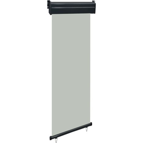 Tenda da sole parasole laterale retrattile per patio giardino terrazza balcone schermo di protezione visiva 60 x 250 cm grigio 020007034