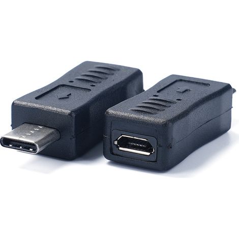 Micro-5-Pin-Buchse auf Typ-C-Stecker-Adapter für Android-Handys und -Tablets, Datenübertragungs- und Ladekonverter. (1/5)