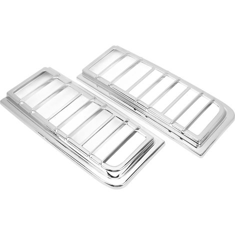 2 pièces de garniture de feu arrière, abat-jour de feu arrière brillant, cadre de remplacement pour Hummer H2 2003‑2009 (1/5)