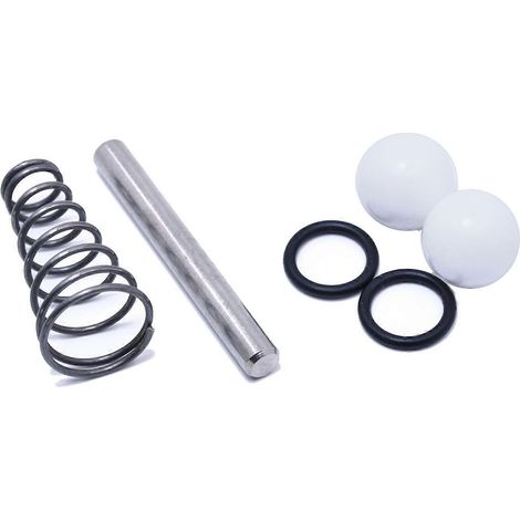Pièces de rechange pour clés à chocs Precision Pneumatics : soupapes, ressorts, pistons, joints toriques et billes pour réparations immédiates. (1/5)