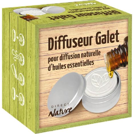 DIFFUSEUR GALET MOTIF FEUILLES petit modèle