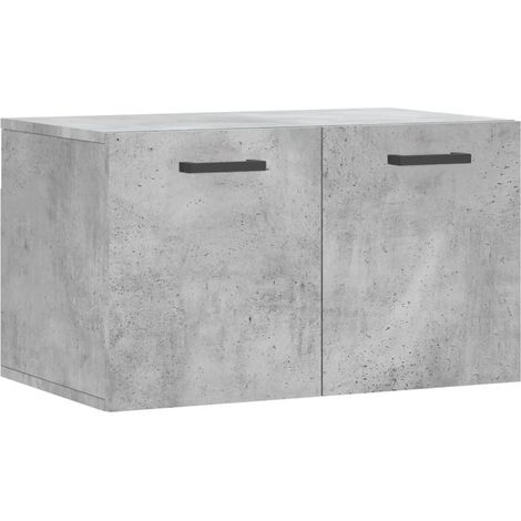 Maison Exclusive - Mobile a Parete Grigio Cemento 60x36,5x35 cm Legno Multistrato