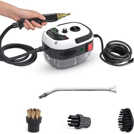 Nettoyeur vapeur portable portable 2500 W Machine de nettoyage à vapeur pressurisée à haute température avec têtes de meubles de cuisine Auto de salle de bain (1/5)