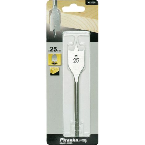 BLACK DECKER - PIRANHA - PUNTA PIATTA PROFESSIONALE PER TRAPANI - PER FORI LEGNO - Ø22MMx154MM (1/2)
