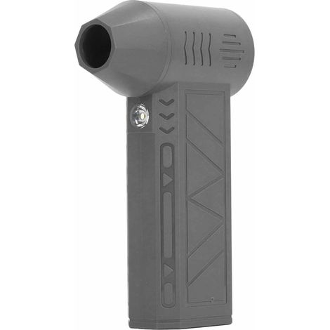 Souffleur à air comprimé Jet Dry, 4 vitesses réglables, 130 000 tr/min, sans fil, avec lumière LED, pour le nettoyage des ordinateurs, claviers et le dépoussiérage des poils d'animaux (gris). (1/5)