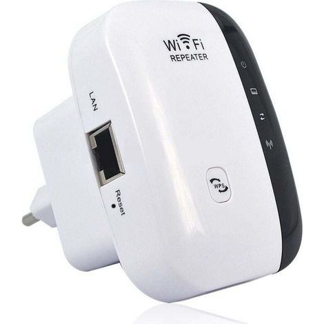 Repetidor WiFi Potente 300Mbps, Amplificador WiFi Potente de 2.4GHz, Extensor de Rango WiFi Inalámbrico con Puerto Ethernet, Extensor WiFi, Reforzador WiFi, Protección WPS (1/4)