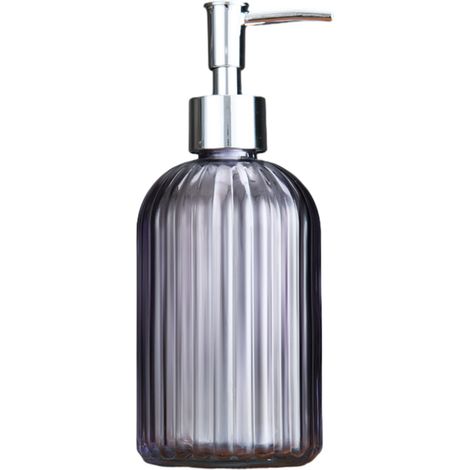 Distributeur De Savon En Verre - Pompe En Acier Inoxydable 304 - 400 Ml - Pour Salle De Bain Cuisine - 1 Pièce (1/5)