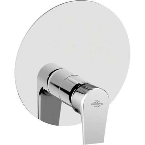 Presto Grifo ducha empotrable 1 vía Aroha redondo cromo (1/2)