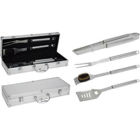 Malette barbecue 4 ustensiles en Inox (1/5)
