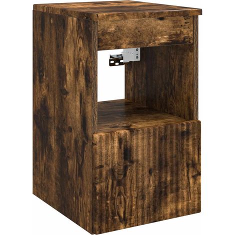 vidaXL Mobile da Bagno Rovere Fumo 30 x 35 x 50 cm