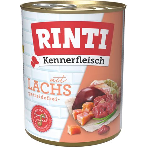 Rinti Kennerfleisch Hundenassfutter Adult getreidefrei 800 g Lachs bei Kartonabnahme
