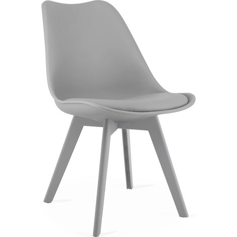 Silla Mark - gris / patas grises x 1 (1/5)