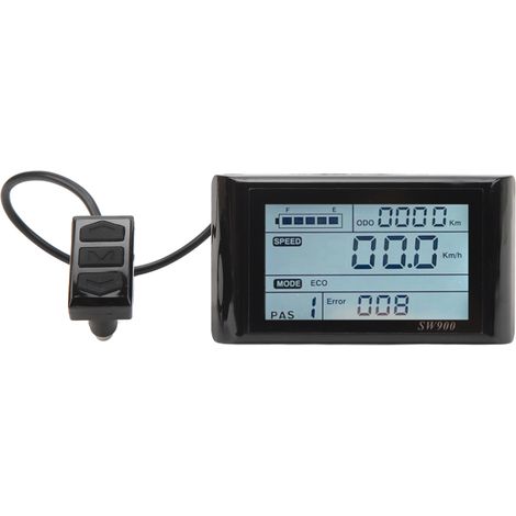 Schermo LCD per bici elettrica, 5 pin, 24V, 36V, 48V, leggero e impermeabile. (1/5)