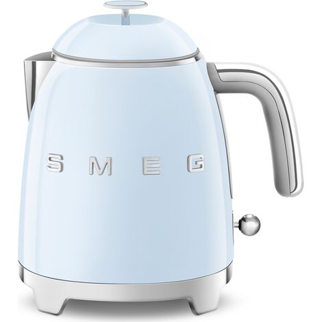Smeg – Bouilloire sans fil 0,8 L bleu azur – Socle 360° – Acier inox double paroi – Puissance 1400 W – KLF05PBEU