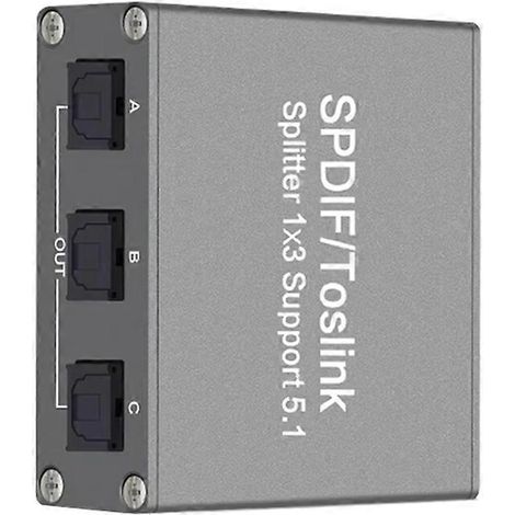 Répartiteur audio numérique SPDIF 1x3 Toslink optique Adaptateur 3 voies (1/5)