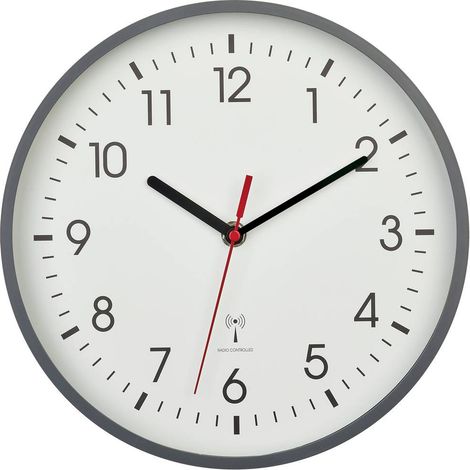 TFA Dostmann 60.3550.10 Orologio da parete moderno grigio (1/5)