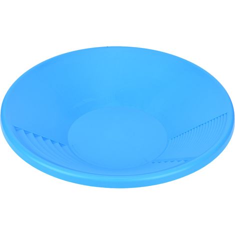 Seau de lavage d'or bleu en plastique avec doubles nervures - Outil de prospection pour orpaillage et dragage minier (1/5)