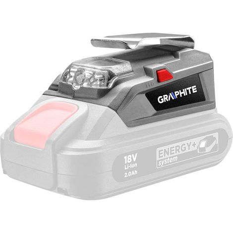 Akku USB-Adapter/Powerbank, LED-Lampe Energy+ 18 V Li-Ion, ohne Akku (1/5)