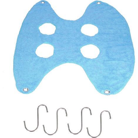 Dicke und weiche Hängematte für kleine und mittelgroße Hunde, zur Fellpflege und Krallenpflege, Größe S, blau (1/5)