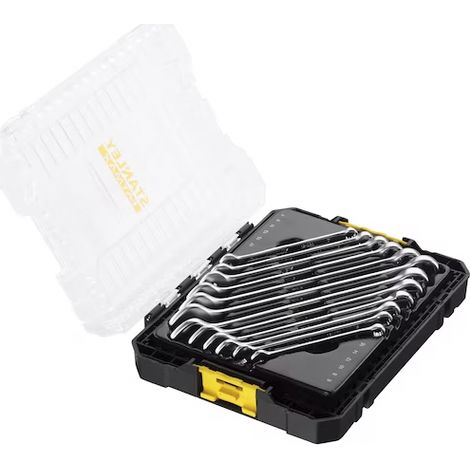 Stanley – Coffret de 12 clés mixtes Stakbox M – Hexagone de manœuvre 12mm – Pour vis et boulons – FMMT981040 (1/10)