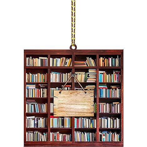 Ornement De Sapin De Noël En Forme De Livre - Acrylique - Décoration Intérieure Et Véhicule - Lot De 1 Pièce (1/5)