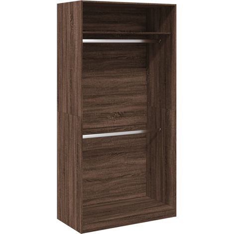 Maison Exclusive - Armario madera contrachapada color roble marró (1/5)