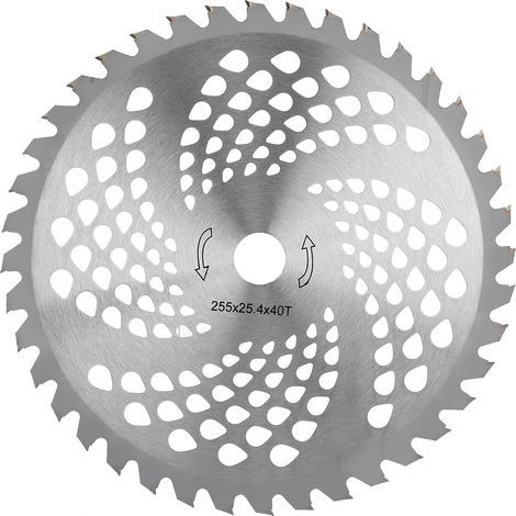Circular blade for grass trimmer, manganese steel, stable performance, easy installation and replacement, convenient for brush cutters. (1/5)