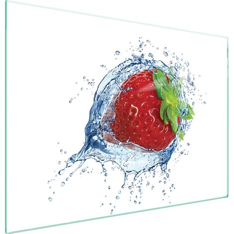PIASTRA PROTETTIVA IN VETRO PER FORNELLO 70x52 FRAGOLA (1/5)