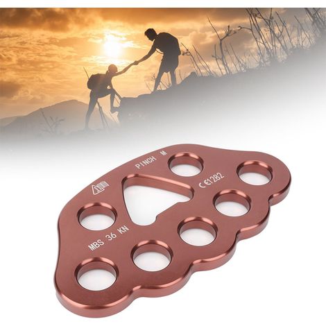 8-Loch-Outdoor-Kletterplatte mit mehreren Ankerpunkten (1/5)