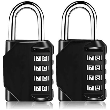 Combination Padlock Heavy Duty Combination Lock - 4 Digit Combination Lock for Gym, School, Gate, Shed, Garage, Locker, Luggage Locker and Tool Box (1/5)