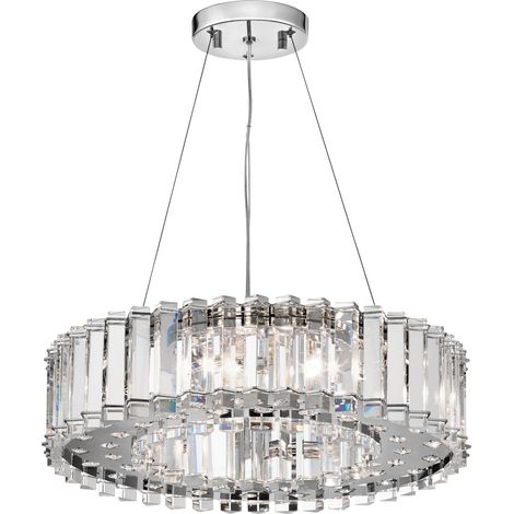 Elstead Crystal Skye - Lampadario a 8 luci con finitura cromata, G9 (1/5)