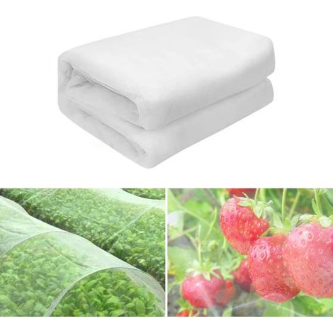 Filet anti-insectes 3x10 m, maille fine pour potager, protège plantes, oiseaux, découpable. (1/5)