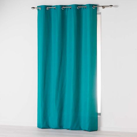 Rideau à Œillets "Absolu" 140x280cm Bleu (1/4)