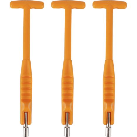 TENP Reifenventilkern-Auszieher, Universal-Reifenventilschaft-Auszieher 7 mm Durchmesser zum Montieren und Demontieren von Reifen sowie zum Montieren und Demontieren von Ventilen (Orange Typ B).