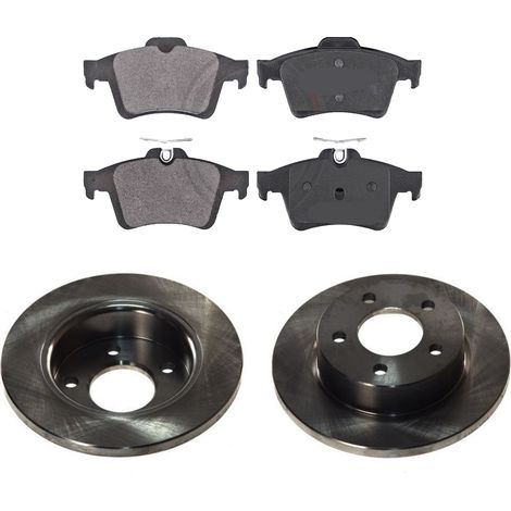 KIT FRENI POSTERIORI compatibile con MAZDA 3 (BK) - DISCHI + PASTIGLIE OEM: FDB1931 / 17638 /SOSTITUZIONE DIRETTA/BASSA POLVERE/SILENZIOSO