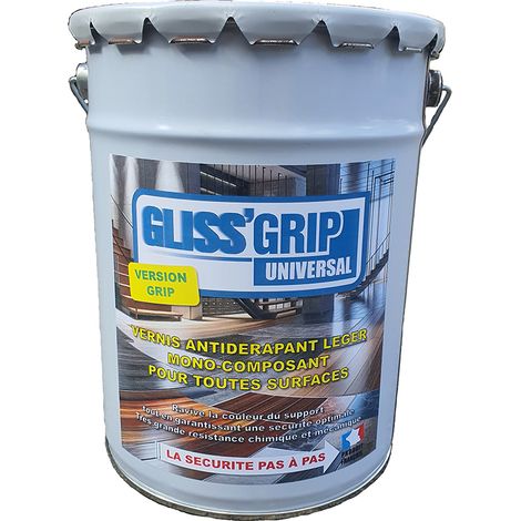 Vernis antidérapant léger mono-composant pour toutes les surfaces - Gliss Grip - k-gg-uni-g-5kg