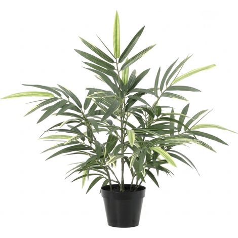 Bambou Artificiel Plante Verte Décorative pour Intérieur Maison et Bureau - Hauteur 57 cm - PANGIVO