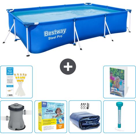 Bestway Steel Pro Rechteckig - 300x201x66 cm - 7-teilig S184