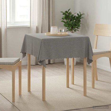 vidaXL Table Cloth Rectangular Light Grey 140 x 140 cm (1/5)