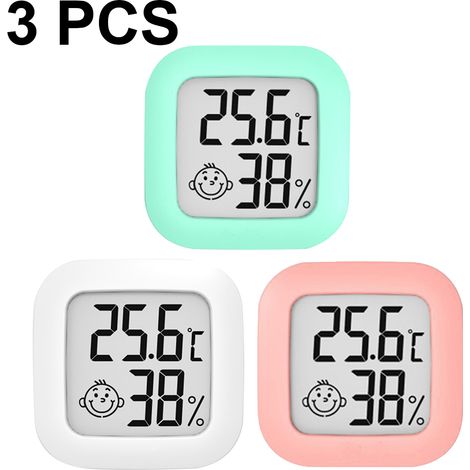 3 thermomètres hygromètres numériques, mesure précise température -50°C à +70°C et humidité 10–99 %, pour reptiles, caves à vin, bureaux (1/5)