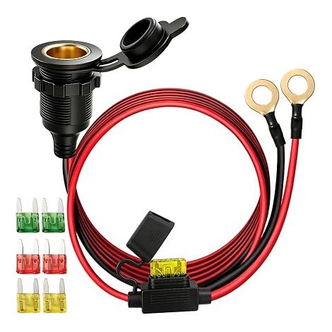 Prise Allume Cigare 12V Femelle Câble Fusibles (1/5)