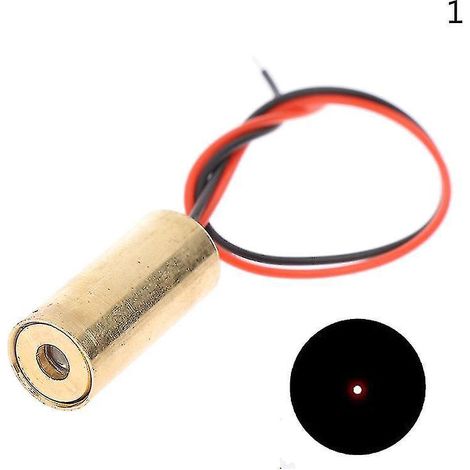 Tête laser en cuivre 650 nm 9 mm 3 V 50 mW Module de diode laser en croix Laser rouge Hfmqv-A1 (spot) - (1/3)