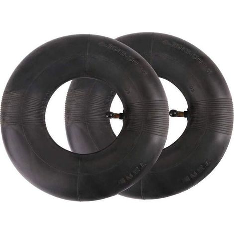 Chambre à air - RNEMITERY - 4.10/3.50-4 - Lot de 2 - Caoutchouc isobutylène - Compatible chariots et tondeuses (1/4)