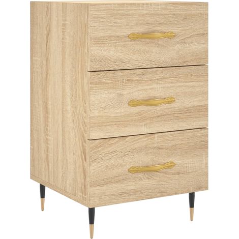 Maison Exclusive - Comodino Rovere Sonoma 40x40x66 cm in Legno Multistrato