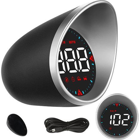 G5 Auto-Head-Up-Display, G5 HUD-Tachometer für Auto, G5 HUD Auto-Head-Up-Display, digitaler intelligenter Tachometer-Kompass für SUV-Motorräder und Wohnwagen