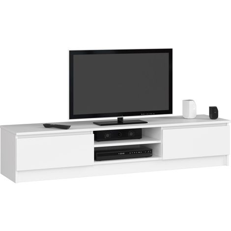Mobile TV AKORD Bianco 160 cm 2 ante 160x40x33 cm (1/4)