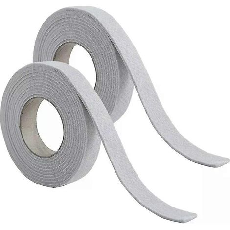 2 rouleaux de bandes d'étanchéité anti-condensation pour fenêtres, absorbant l'eau et gardant au sec, en feutre et coton, pour vitres, 3 x 400 cm. (1/4)
